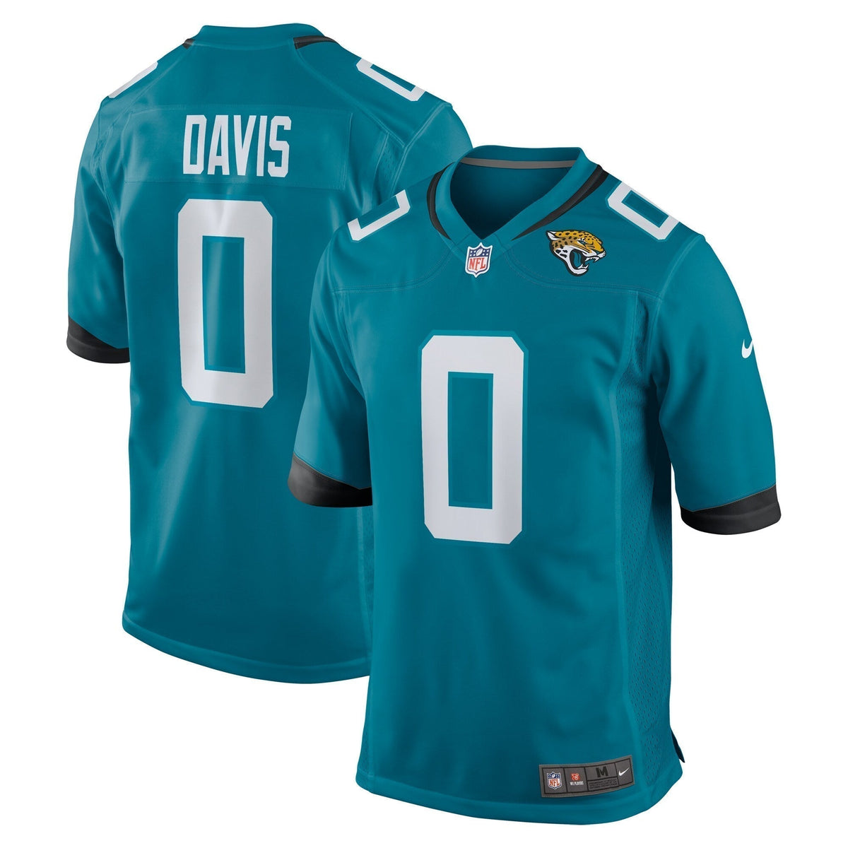 Gabe Davis Jacksonville Jaguars Nike Team Game   Jersey - Teal
