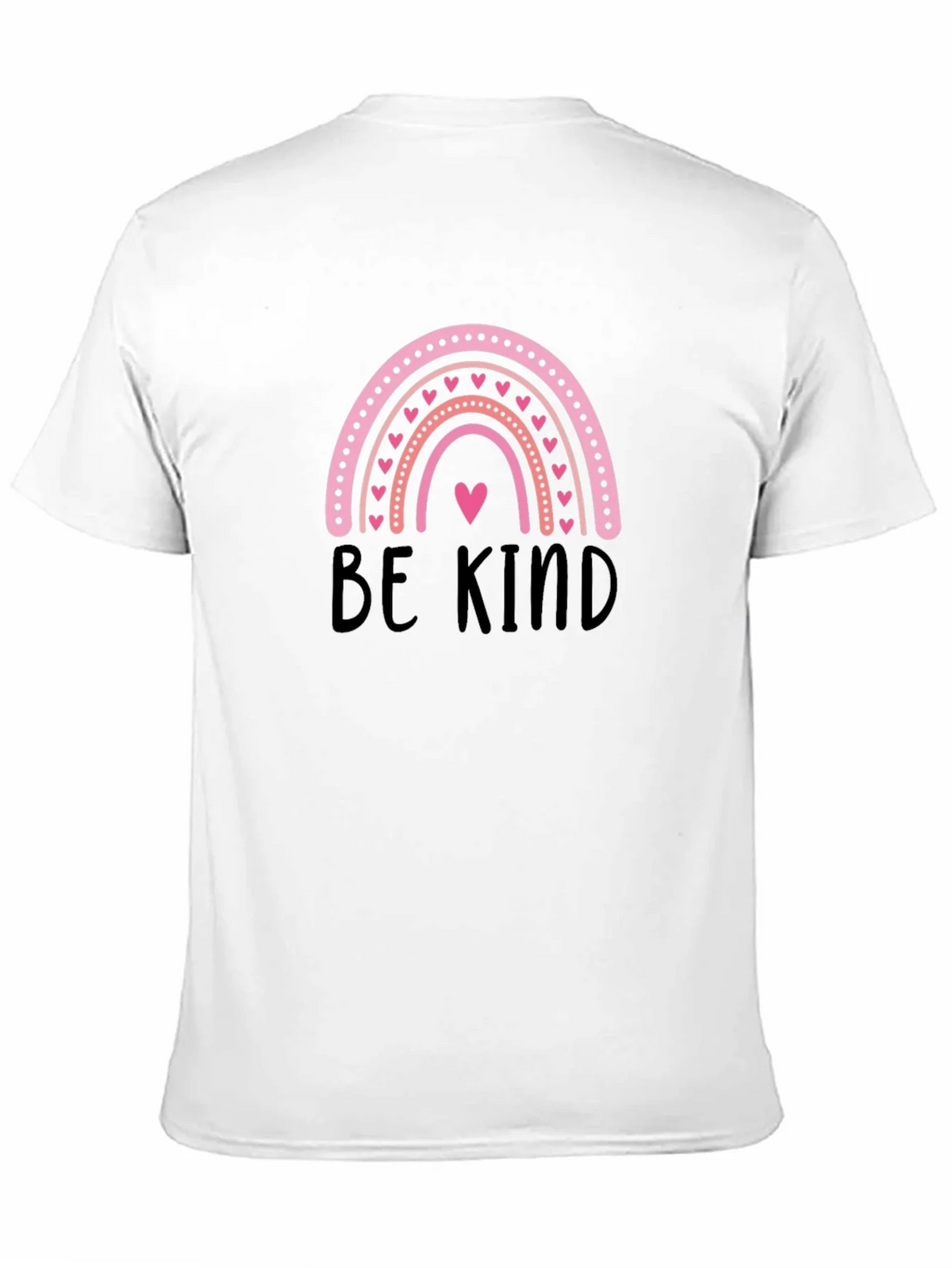 Be Kind Rainbow Heart Graphic T-Shirt