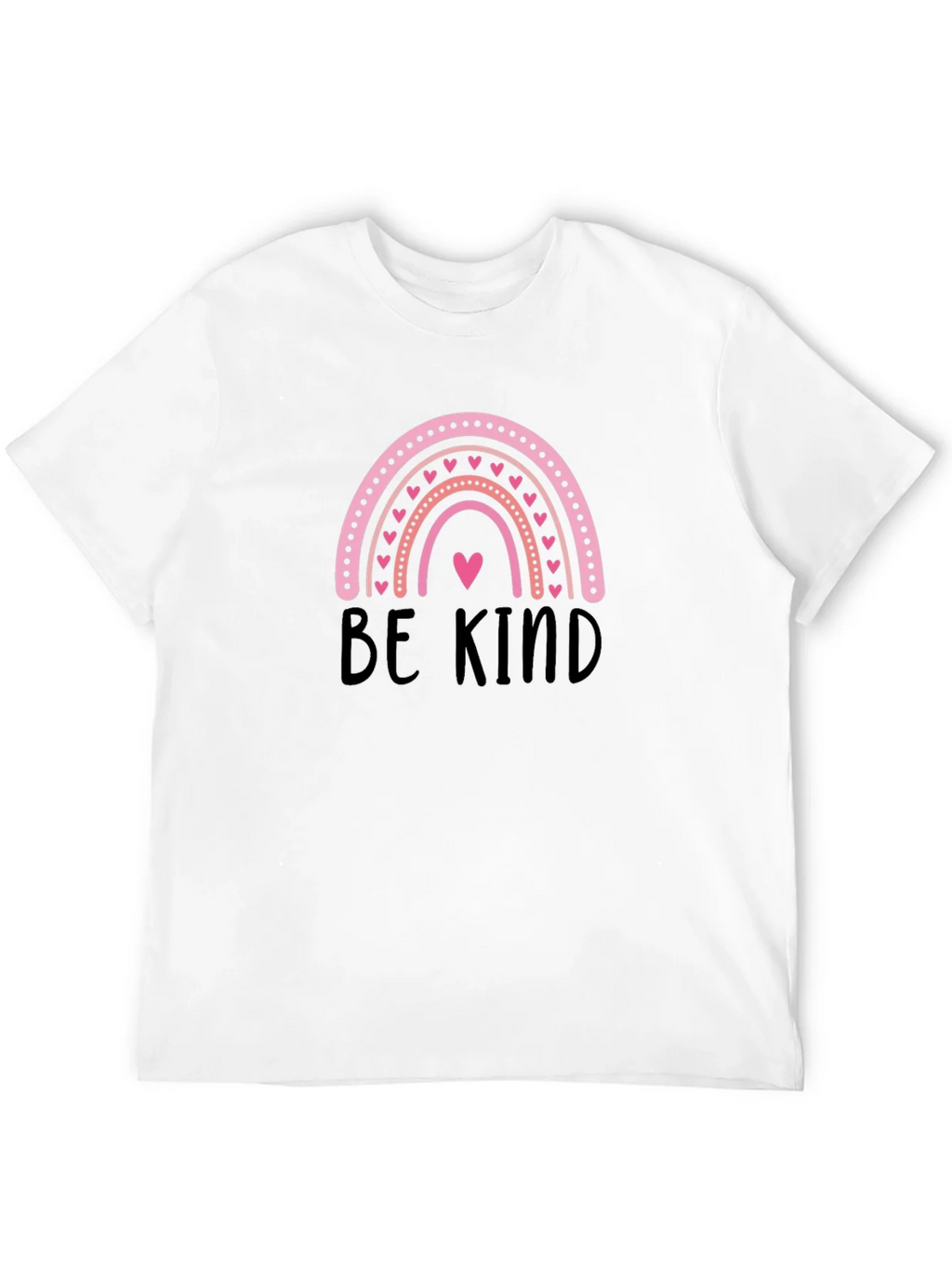 Be Kind Rainbow Heart Graphic T-Shirt