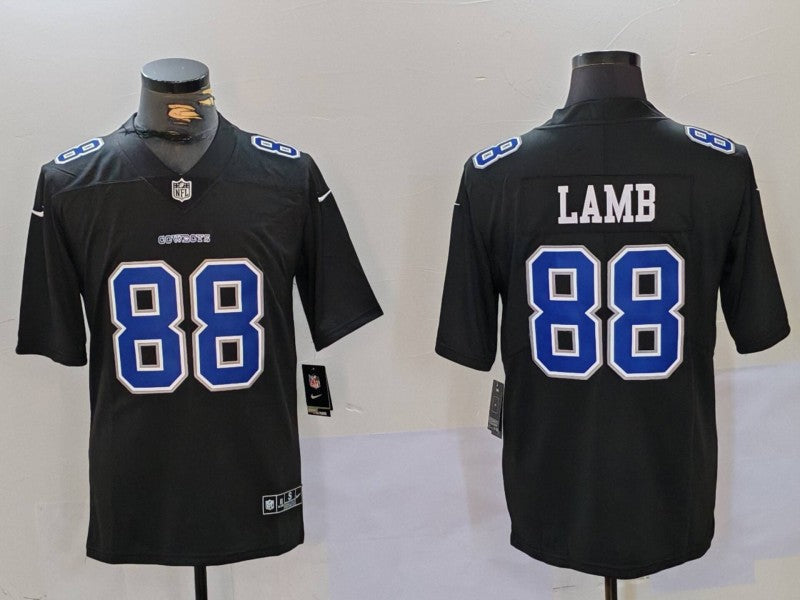 Men's Dallas Cowboys CeeDee Lamb Black Game Player Jersey1