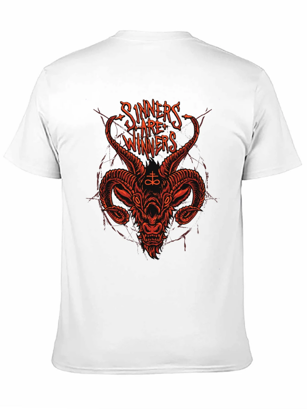 Sinners are Winners Graphic Tee - Black Cotton T-Shirt