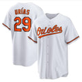 B.Orioles #29 Ram¨®n Ur¨ªas Player White Home Replica Baseball Jerseys