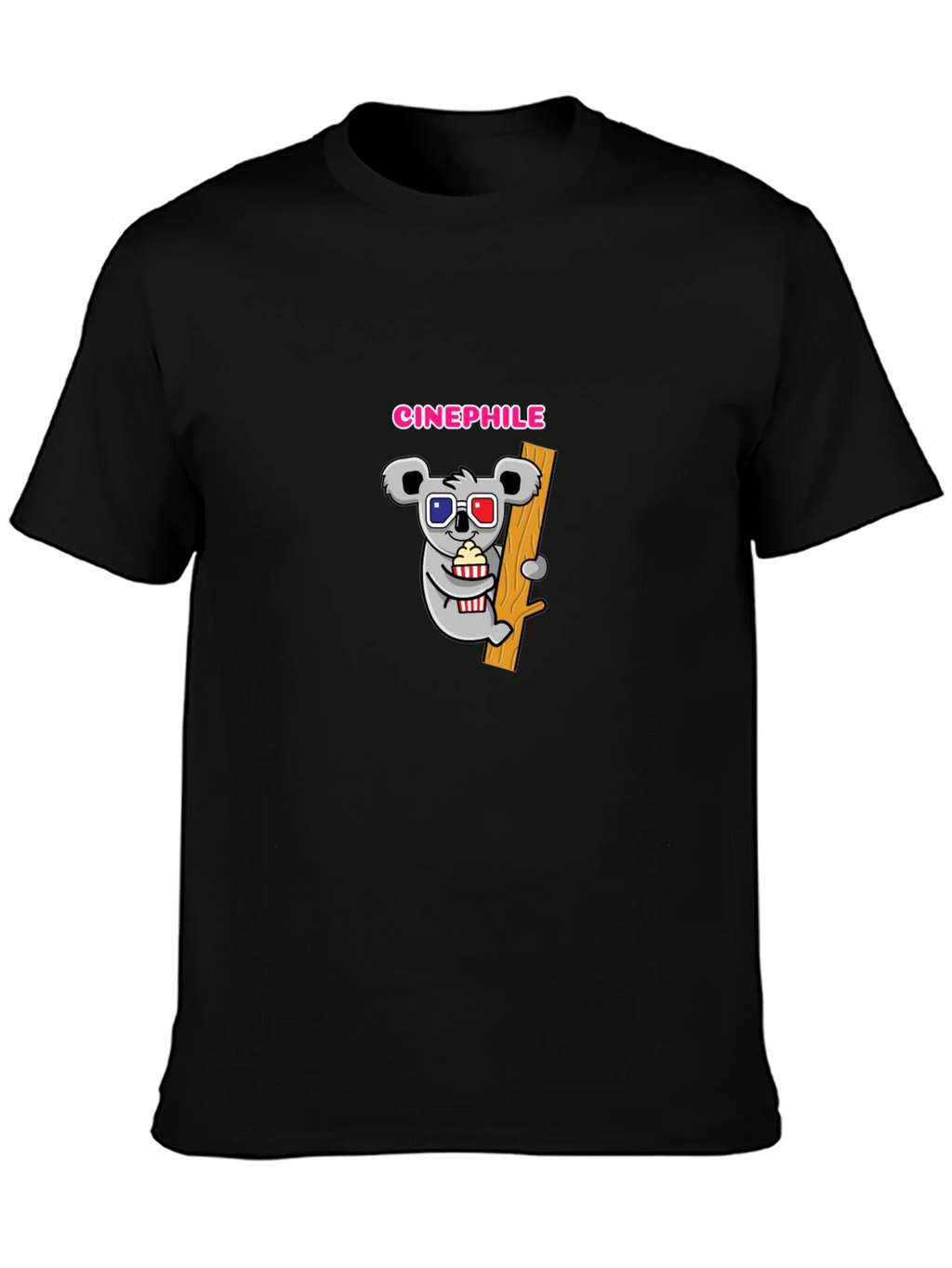 Cinephile Koala Graphic T-Shirt