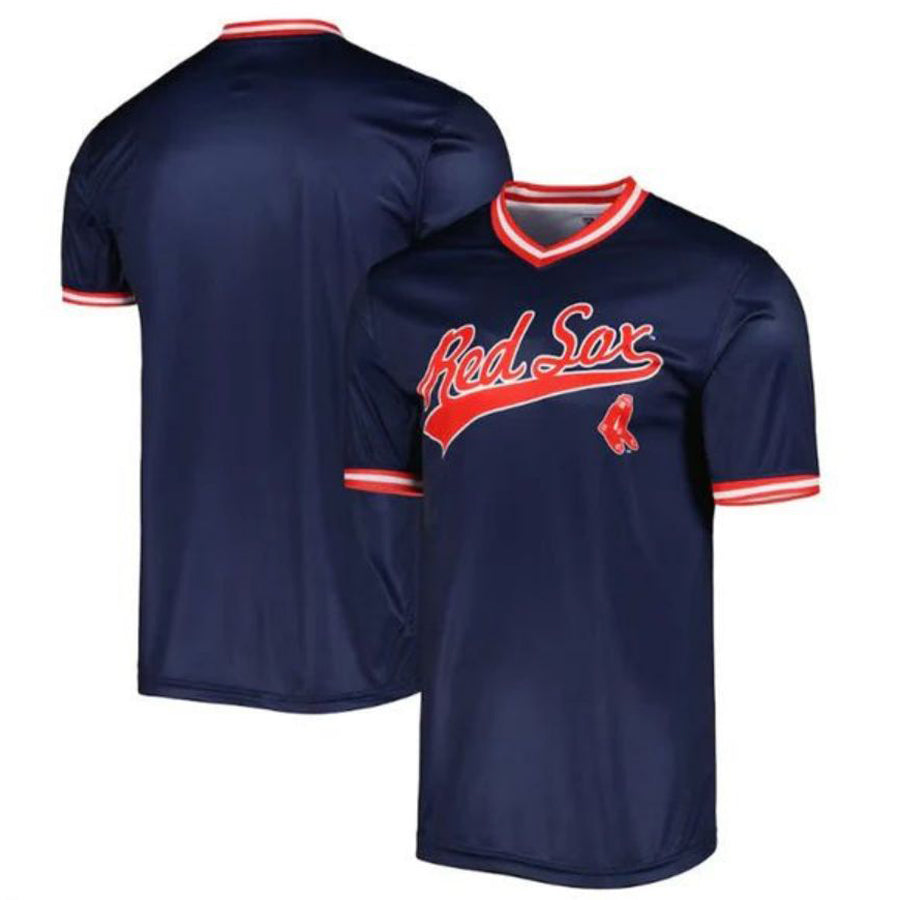 B.Red Sox Blank Player Navy Stitches Cooperstown Collection Baseball Jerseys