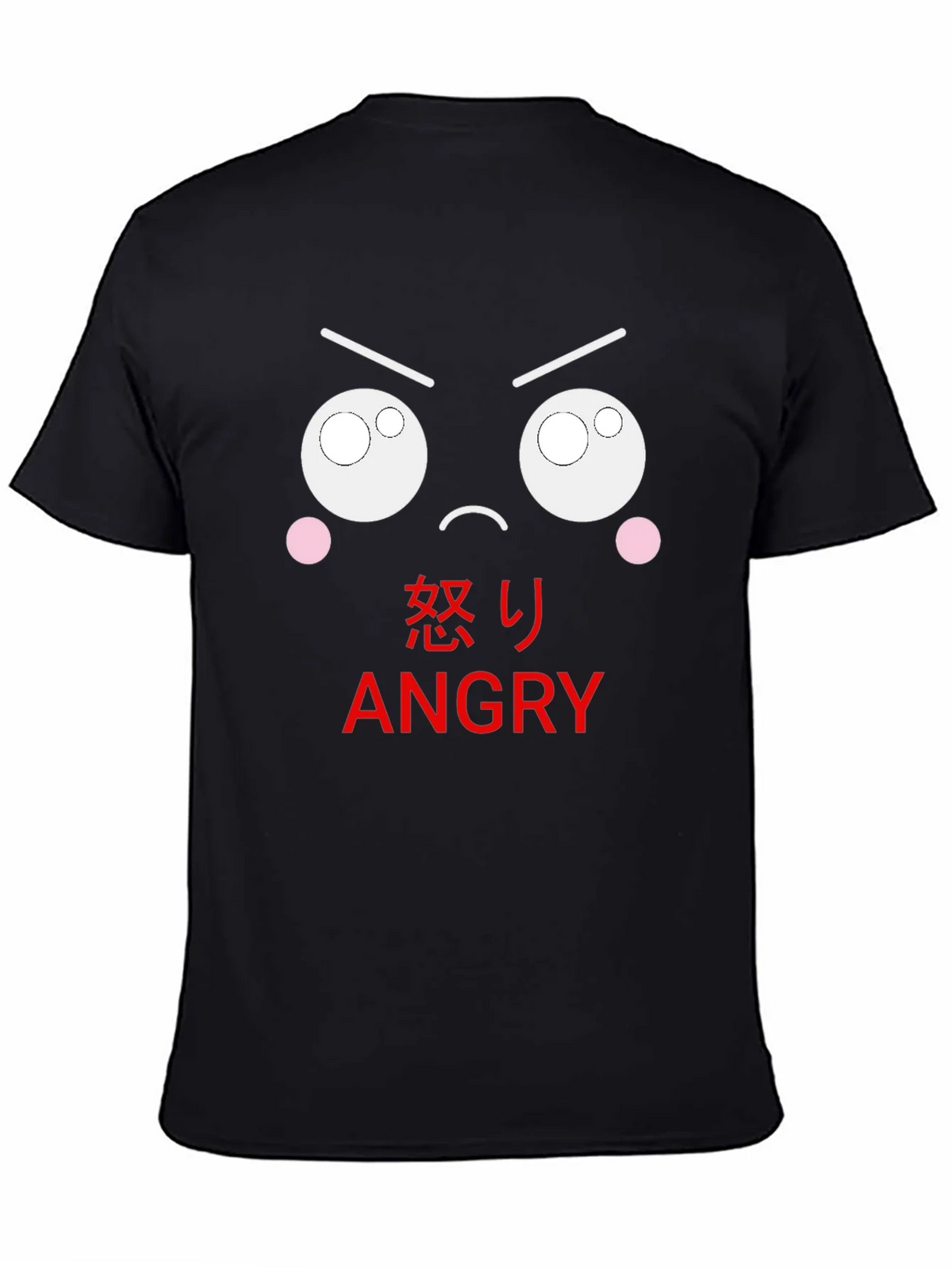 Angry Emoji Black T-Shirt