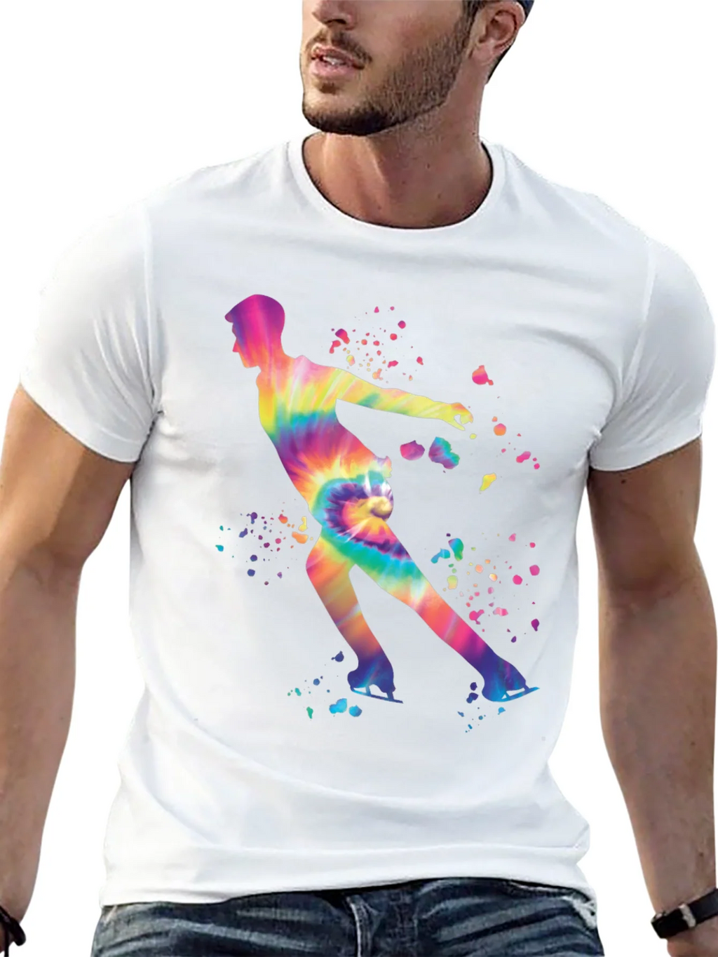 Tie Dye Figure Skating T-Shirt