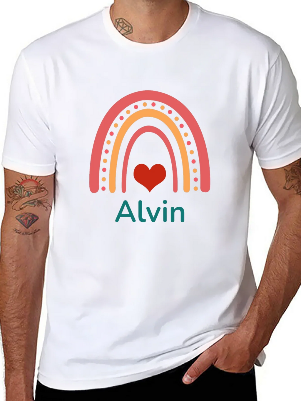 Rainbow Alvin Personalized T-Shirt