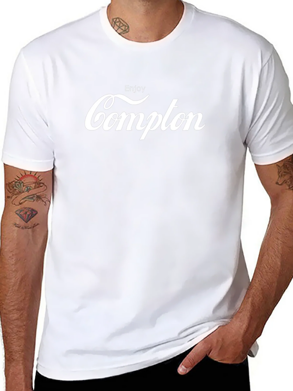 Enjoy Compton Black T-Shirt - Iconic Design