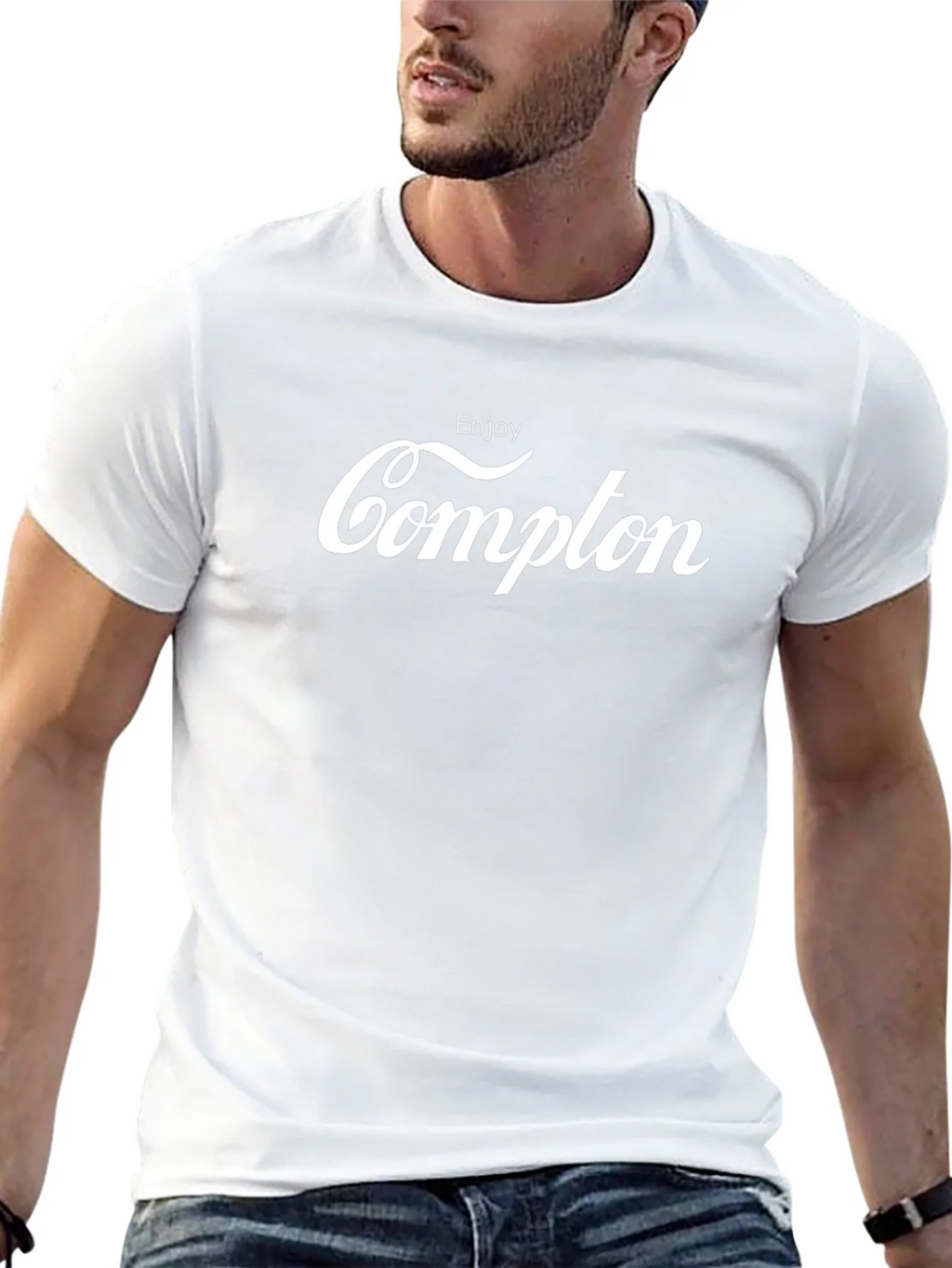 Enjoy Compton Black T-Shirt - Iconic Design