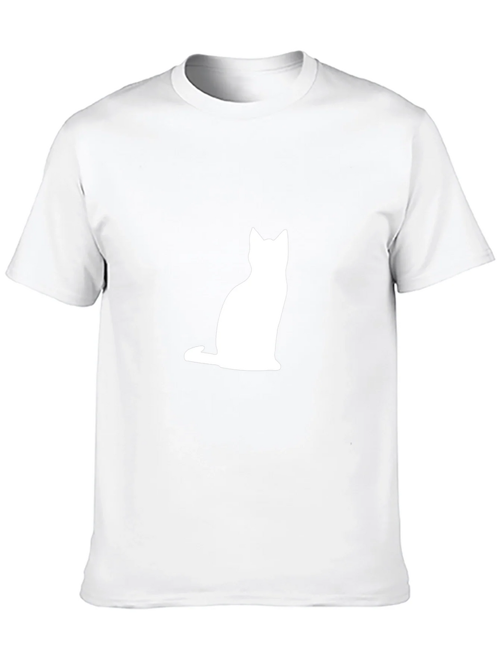 Cat Silhouette T-Shirt - Classic Black Tee