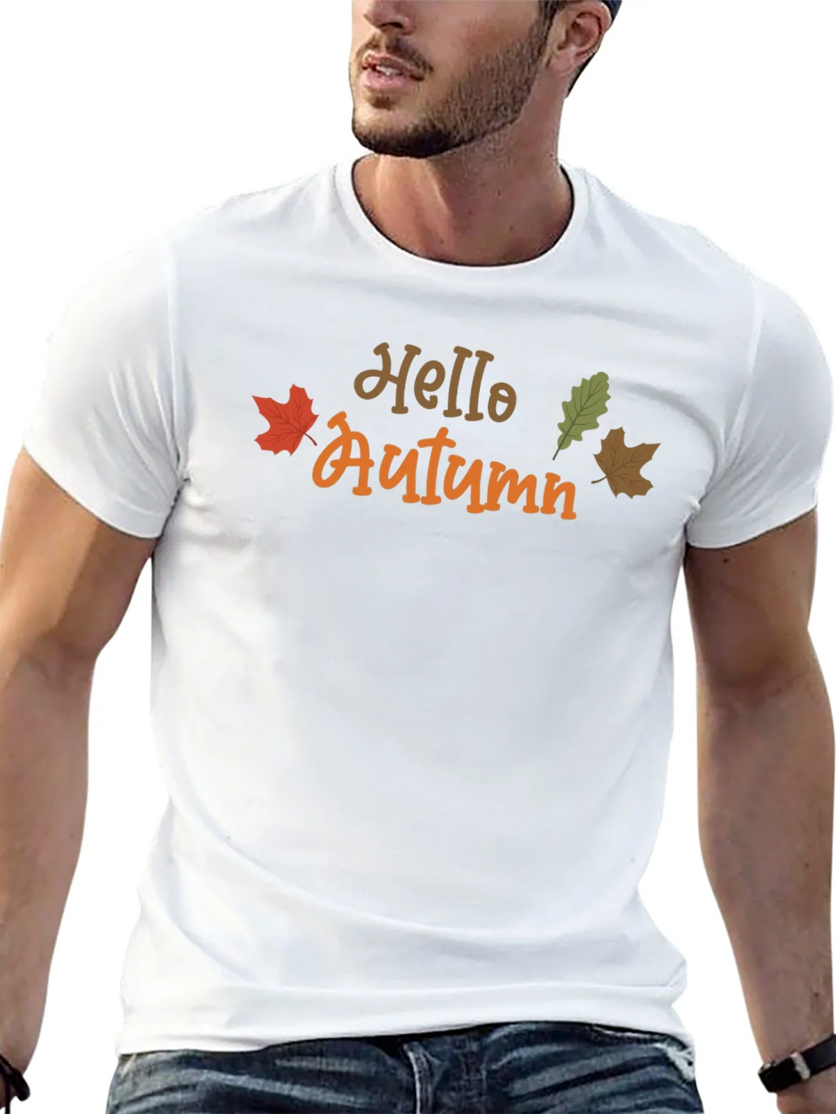 Hello Autumn Graphic Tee - Seasonal Comfort