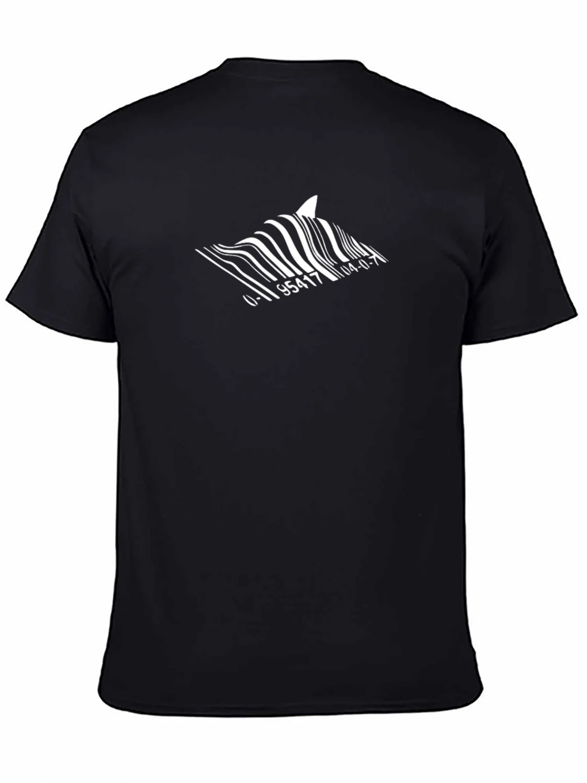 Shark Barcode T-Shirt - Unique Graphic Tee