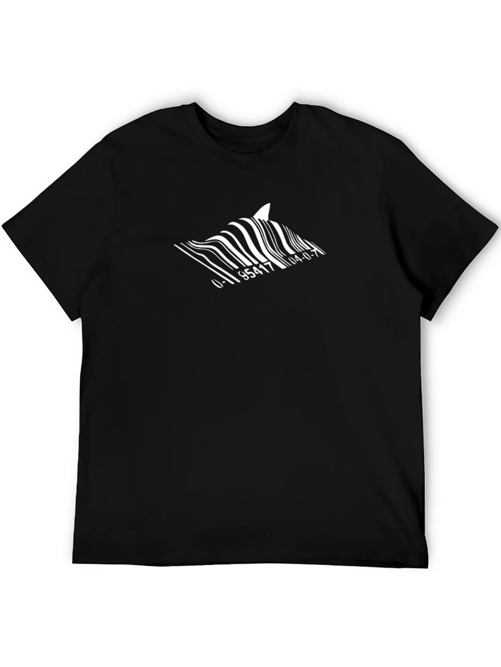 Shark Barcode T-Shirt - Unique Graphic Tee