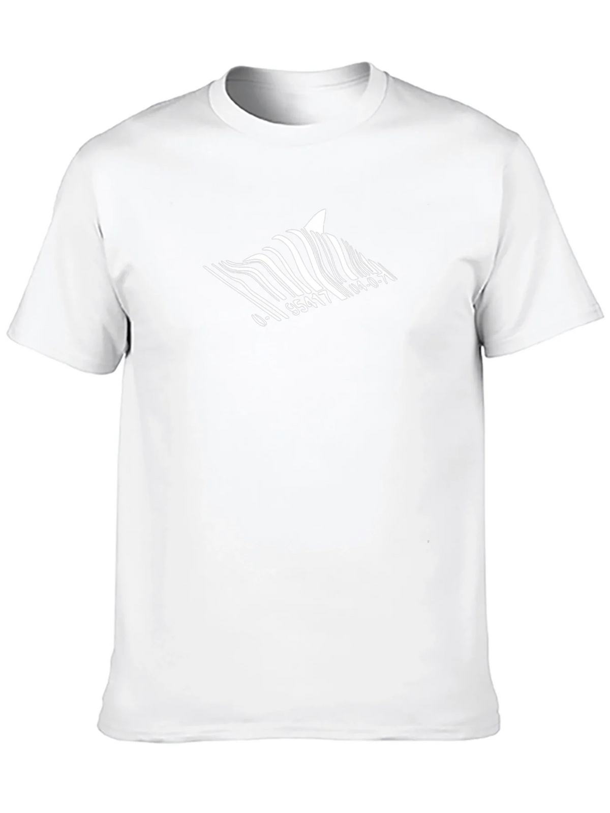Shark Barcode T-Shirt - Unique Graphic Tee