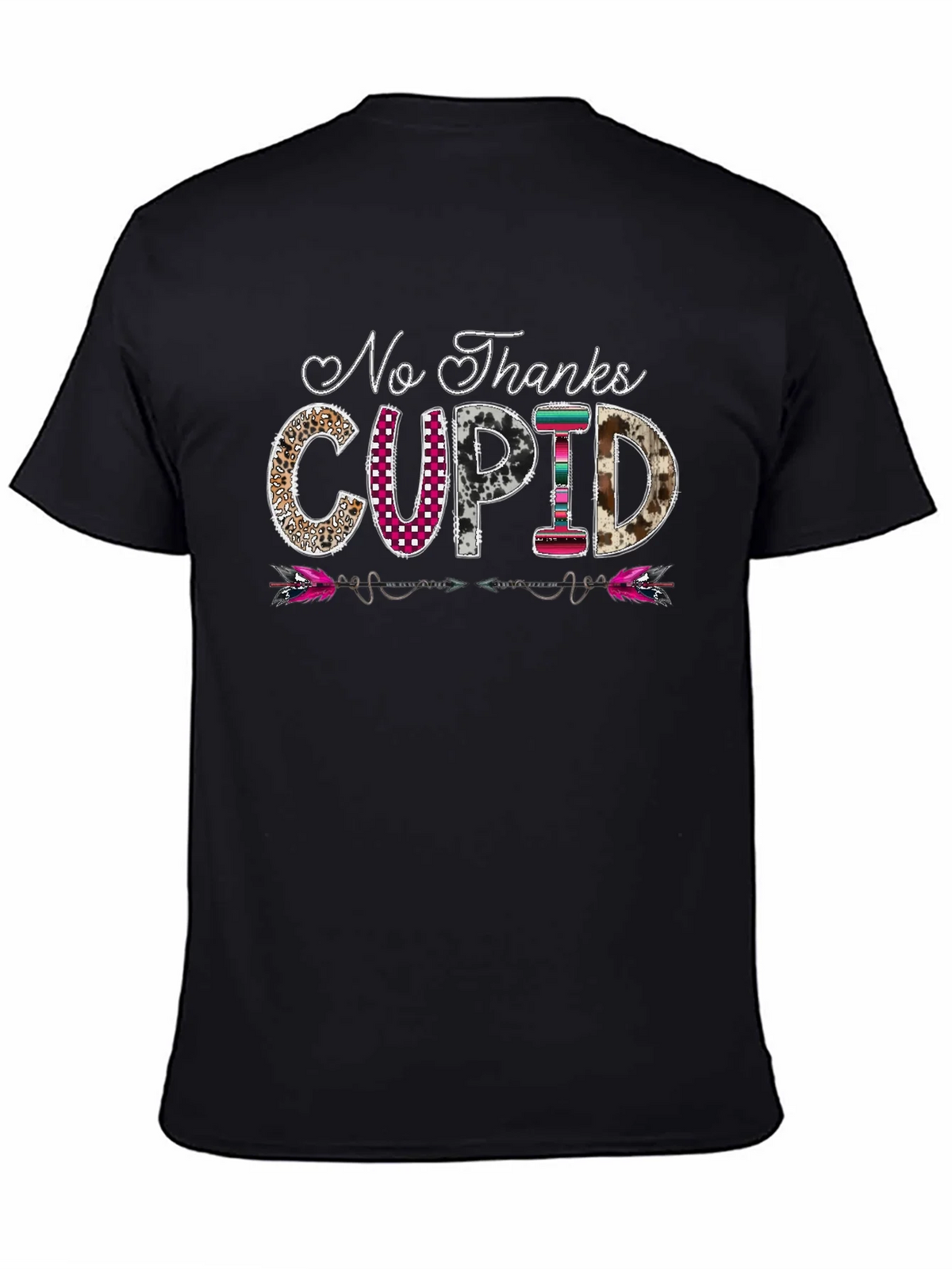 No Thanks Cupid Graphic Tee - Valentines Day
