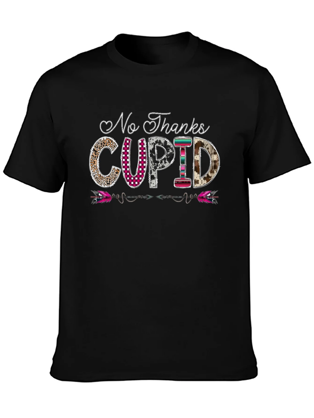 No Thanks Cupid Graphic Tee - Valentines Day