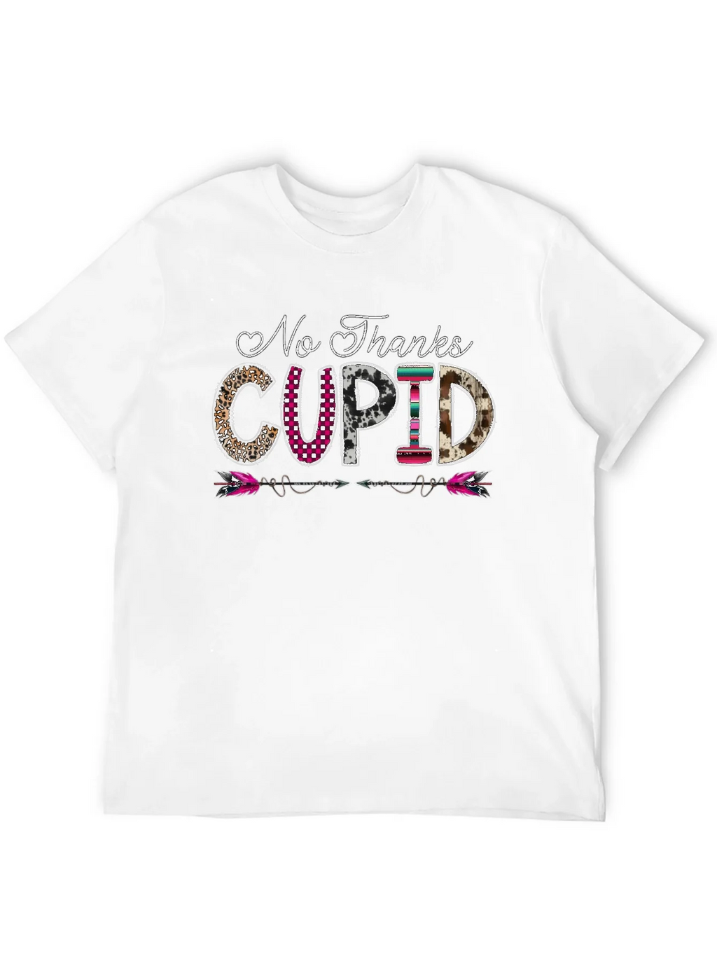 No Thanks Cupid Graphic Tee - Valentines Day