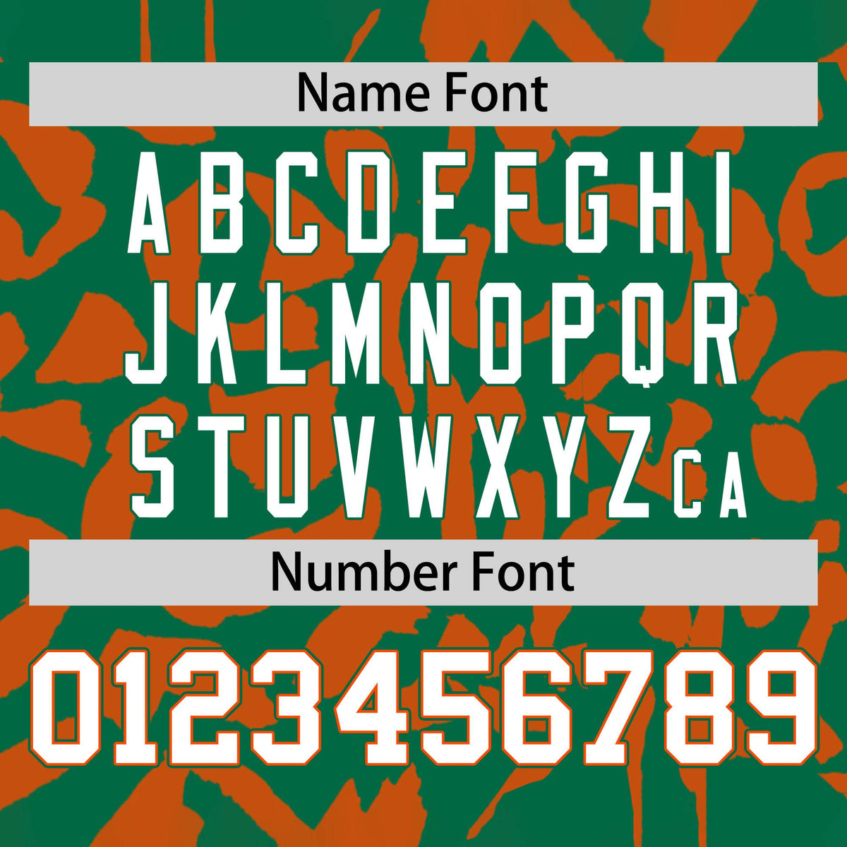 Custom Kelly Green Orange Varsity Full-Snap Leopard Print Graffiti Pattern Letterman Baseball Jacket