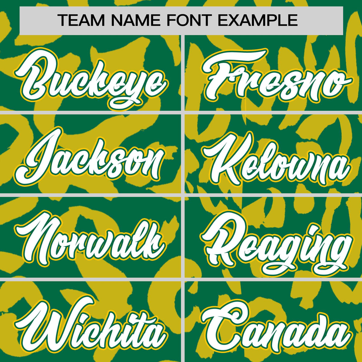Custom Kelly Green Gold Varsity Full-Snap Leopard Print Graffiti Pattern Letterman Baseball Jacket