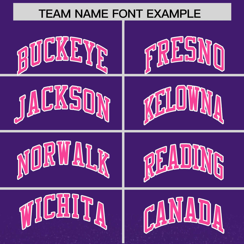 Custom Purple Varsity Full-Snap Sparkle-Effect Pattern Letterman Baseball Jacket