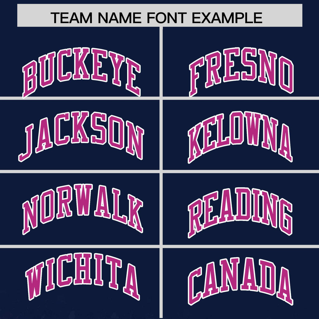 Custom Navy Varsity Full-Snap Sparkle-Effect Pattern Letterman Baseball Jacket