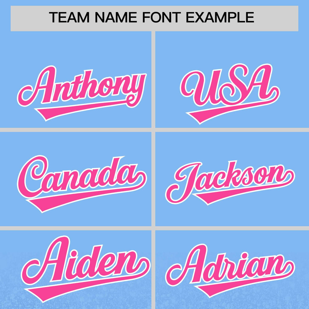 Custom Light Blue Varsity Full-Snap Sparkle-Effect Pattern Letterman Baseball Jacket
