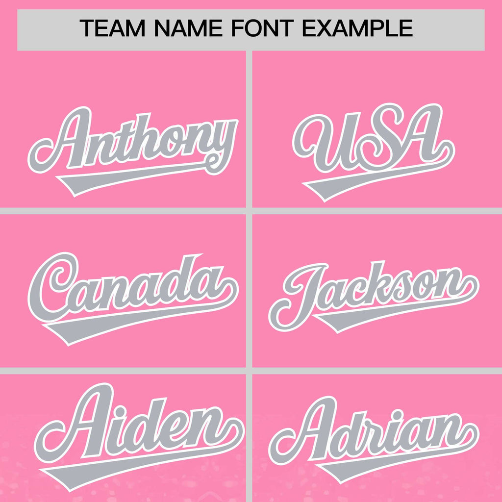 Custom Light Pink Varsity Full-Snap Sparkle-Effect Pattern Letterman Baseball Jacket