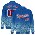 Custom Royal Varsity Full-Snap Sparkle-Effect Pattern Letterman Baseball Jacket