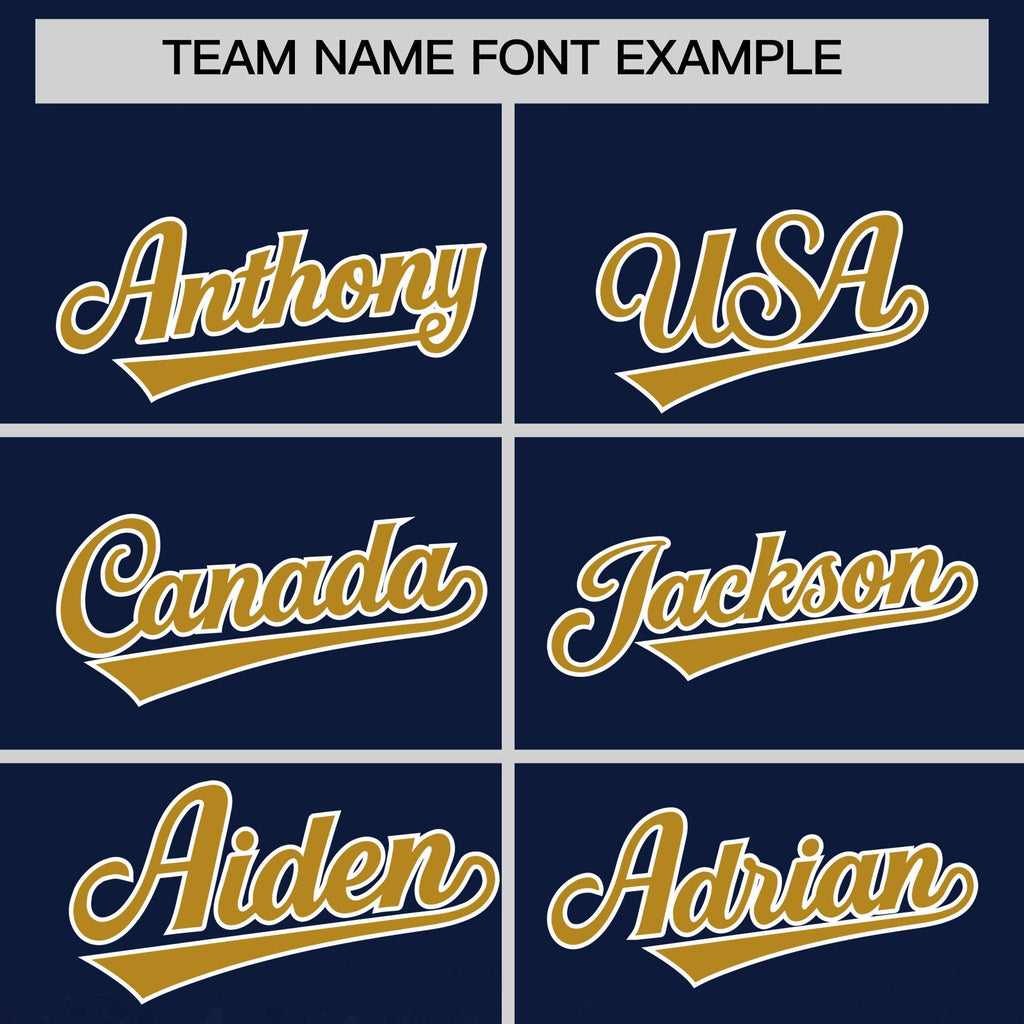 Custom Navy Varsity Full-Snap Sparkle-Effect Pattern Letterman Baseball Jacket