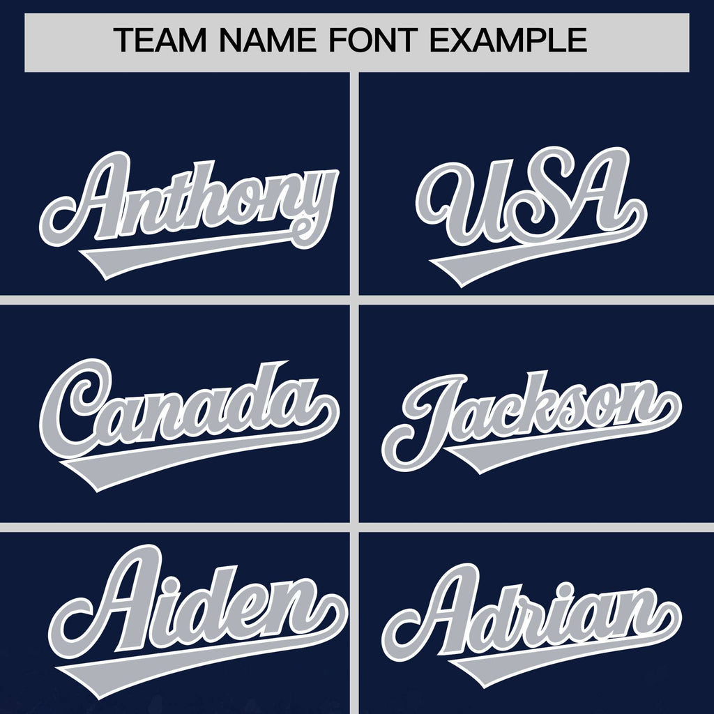 Custom Navy Varsity Full-Snap Sparkle-Effect Pattern Letterman Baseball Jacket