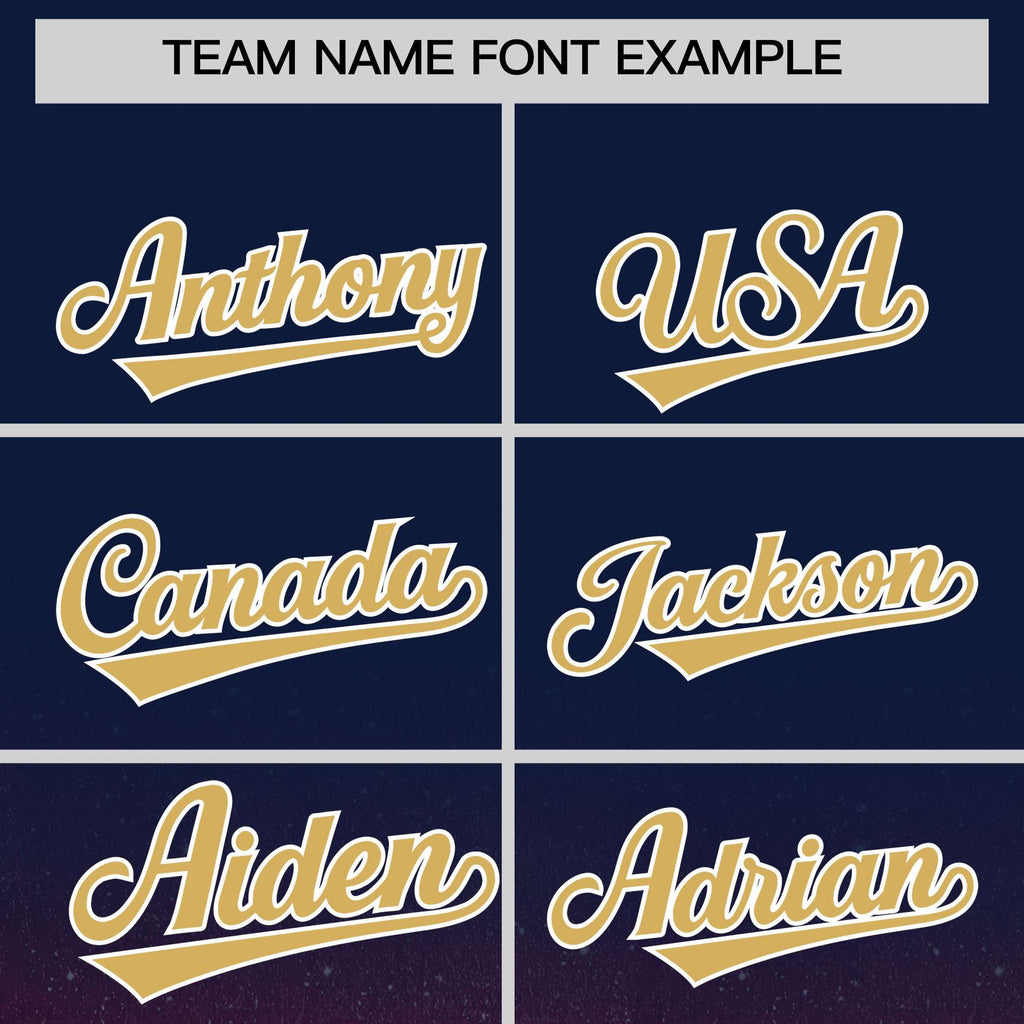 Custom Navy Varsity Full-Snap Sparkle-Effect Pattern Letterman Baseball Jacket
