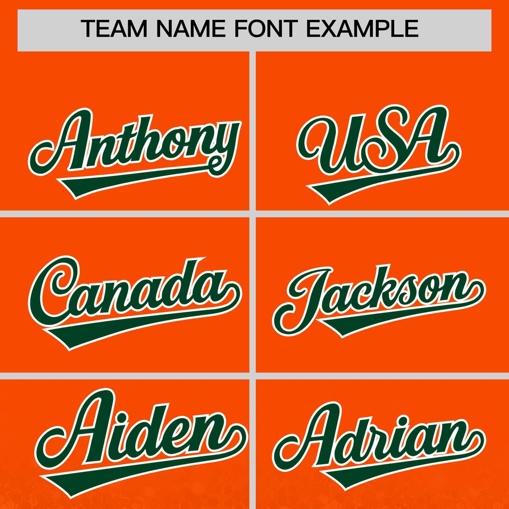 Custom Orange Varsity Full-Snap Sparkle-Effect Pattern Letterman Baseball Jacket