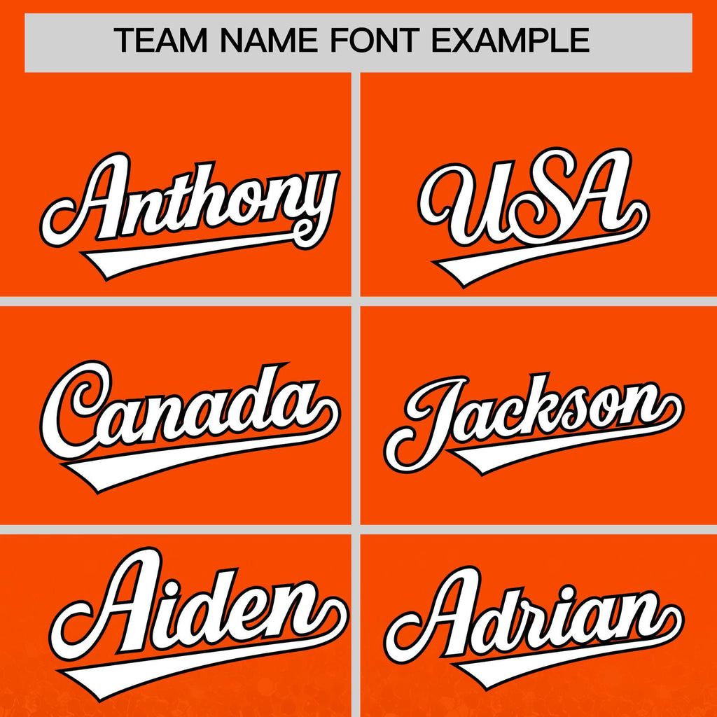 Custom Orange Varsity Full-Snap Sparkle-Effect Pattern Letterman Baseball Jacket