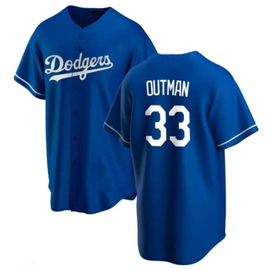 LA.Dodgers #33 James Outman Player Royal Replica Baseball Jerseys