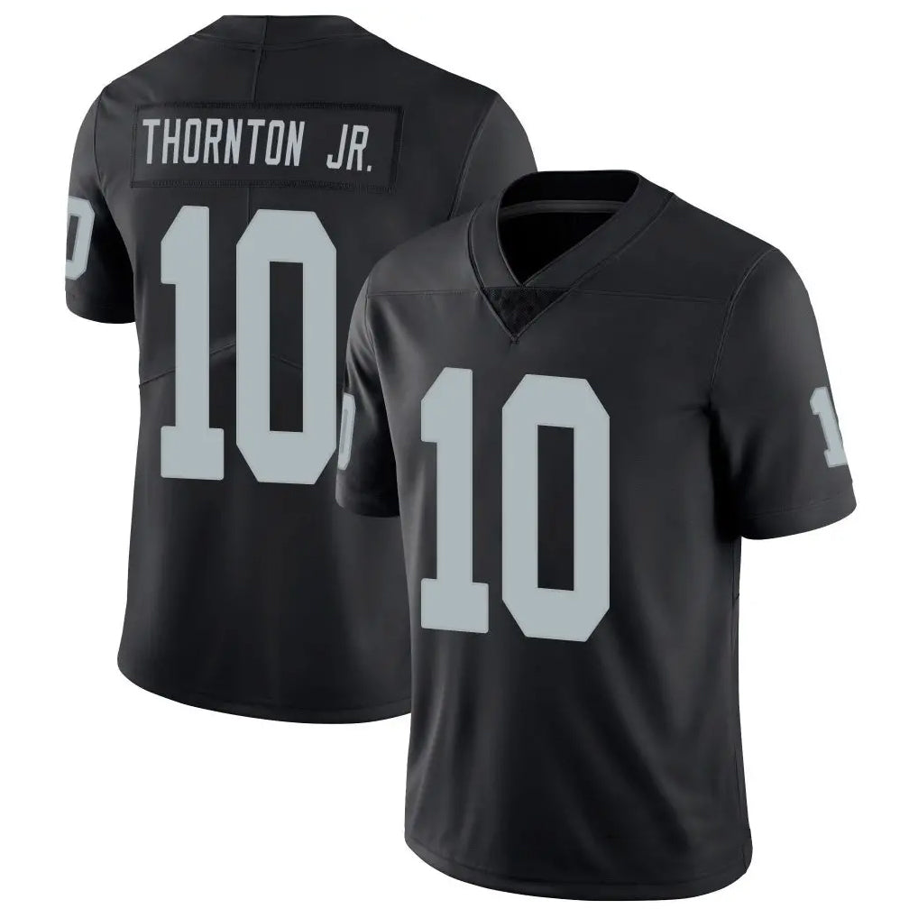 LV.Raiders #10 Dont'e Thornton Jr. Player Black Vapor Limited Football Jerseys