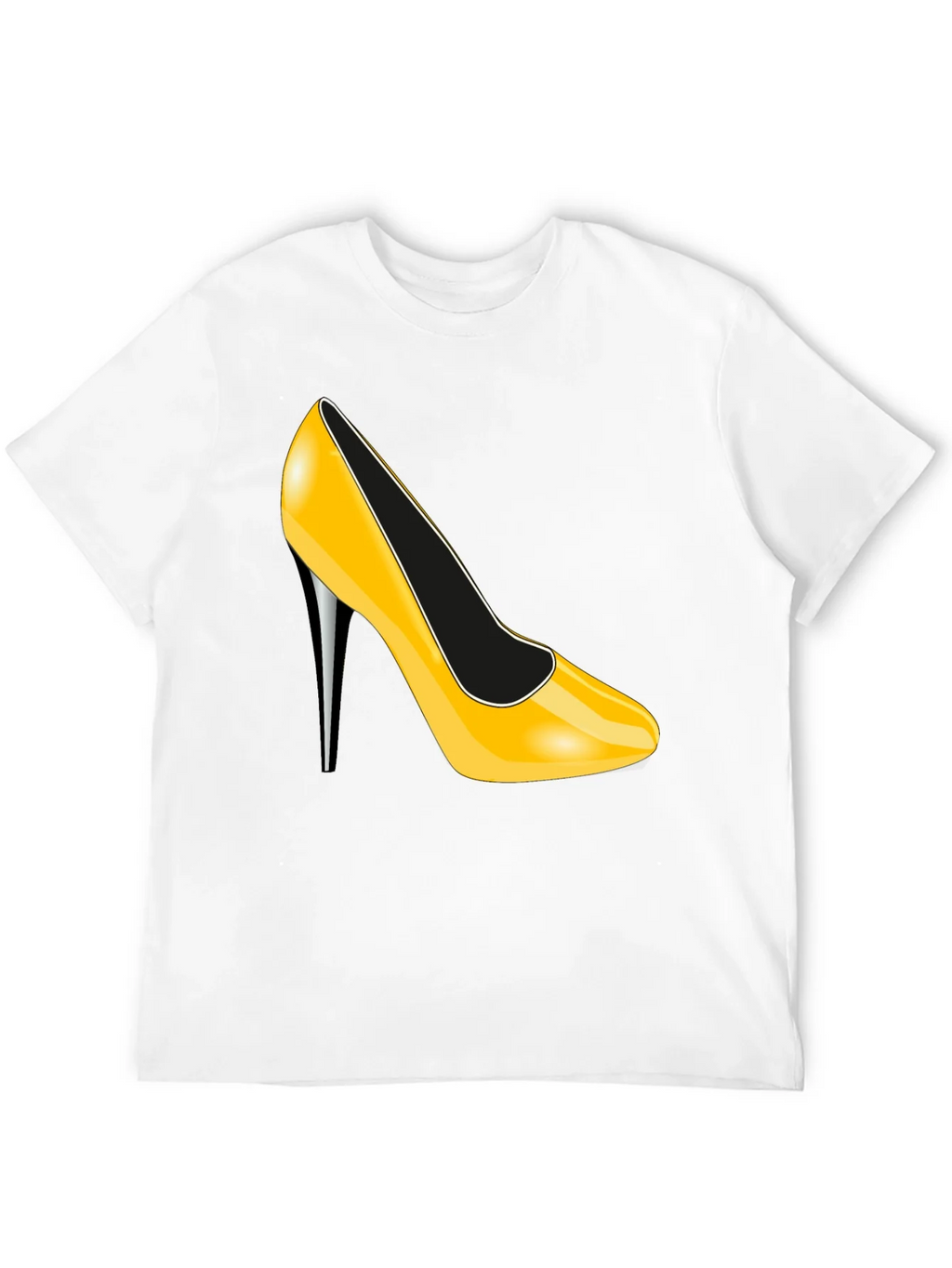 High Heel Graphic T-Shirt - Stylish Black Tee