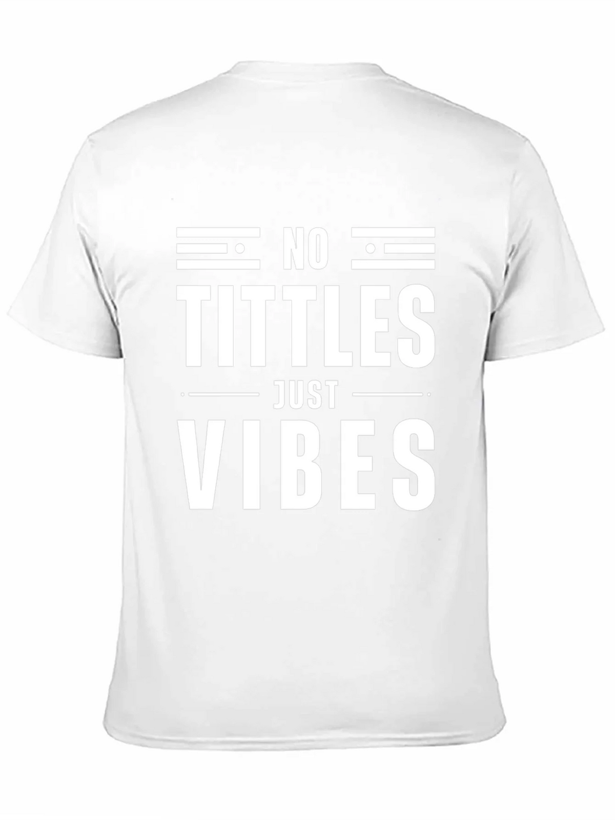 No Tittles Just Vibes Graphic Tee - Black