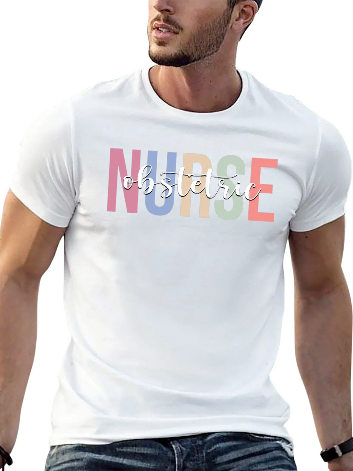Obstetric Nurse Graphic Tee - Black T-Shirt