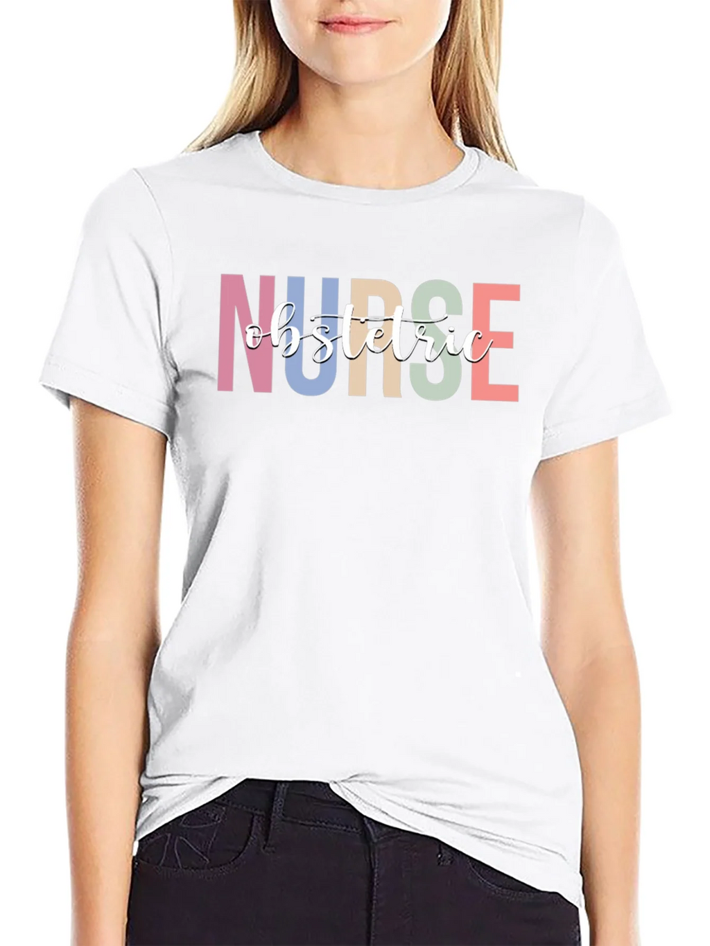 Obstetric Nurse Graphic Tee - Black T-Shirt