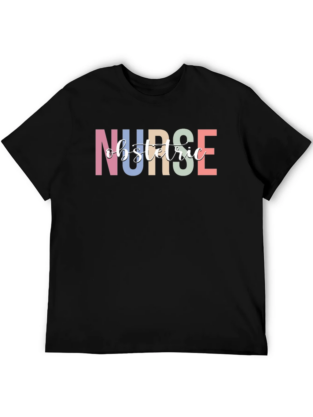 Obstetric Nurse Graphic Tee - Black T-Shirt