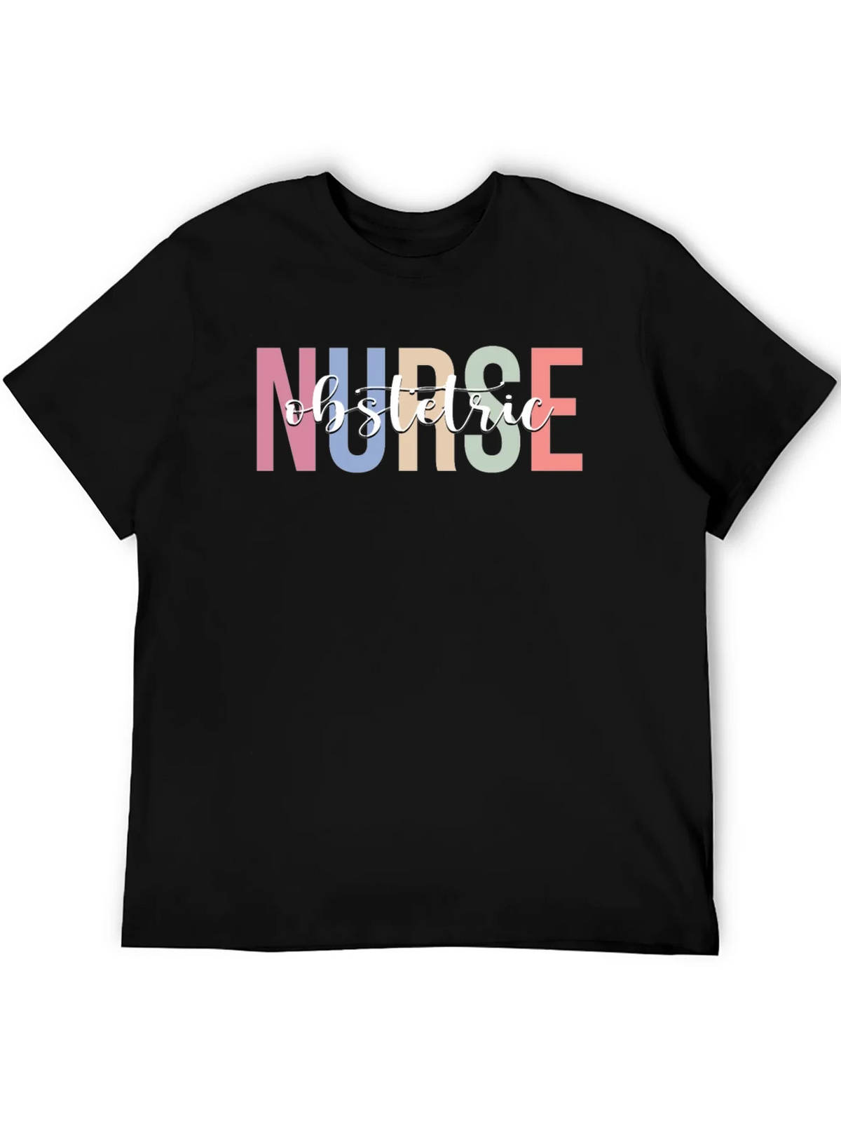 Obstetric Nurse Graphic Tee - Black T-Shirt