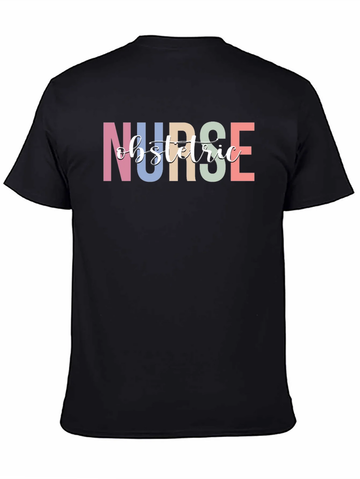 Obstetric Nurse Graphic Tee - Black T-Shirt