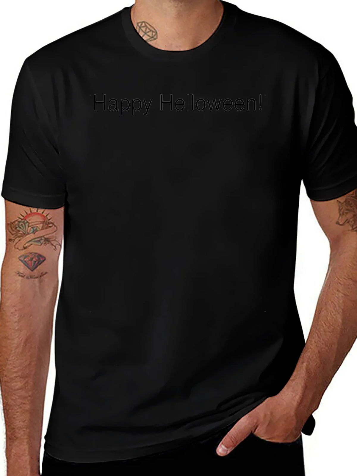 Happy Helloween Black T-Shirt