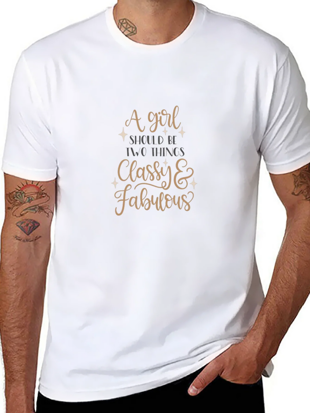 Classy & Fabulous Tee - Stylish Graphic T-Shirt
