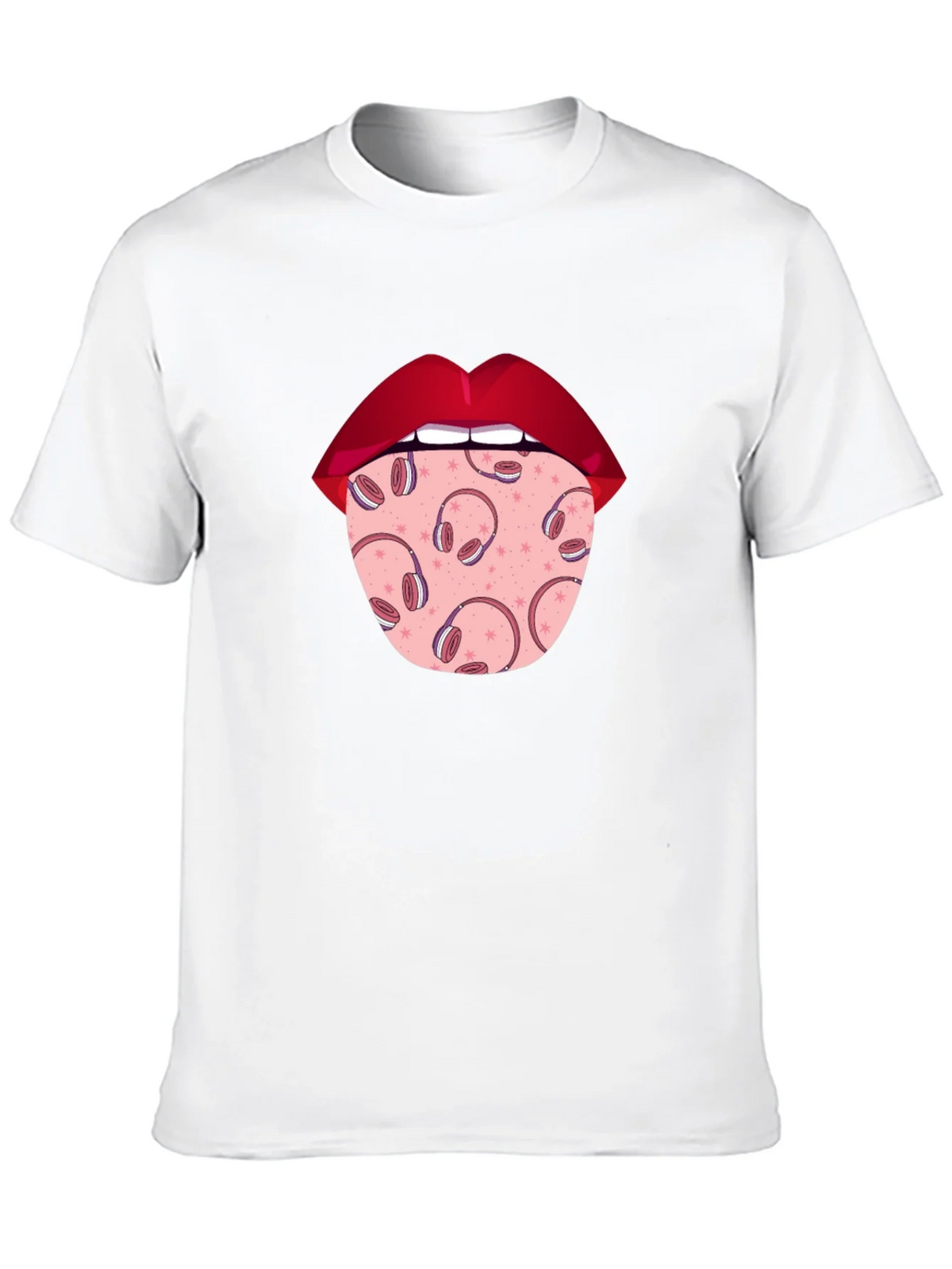 Statement Tongue T-Shirt - Music Lover