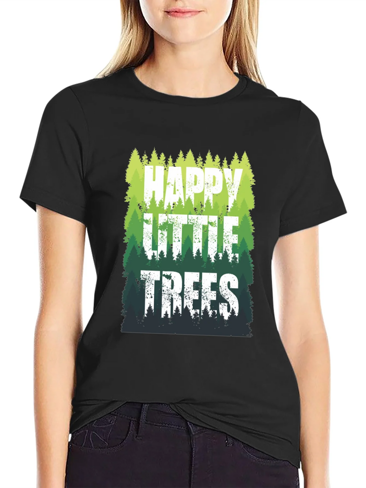 Happy Little Trees Graphic T-Shirt
