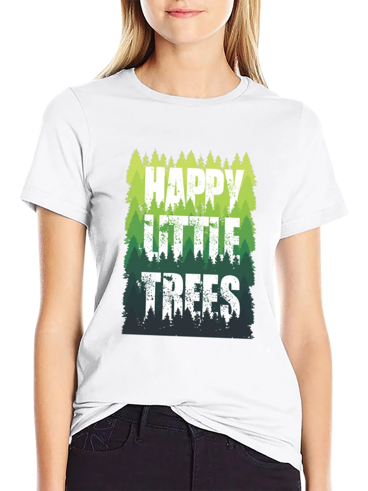 Happy Little Trees Graphic T-Shirt