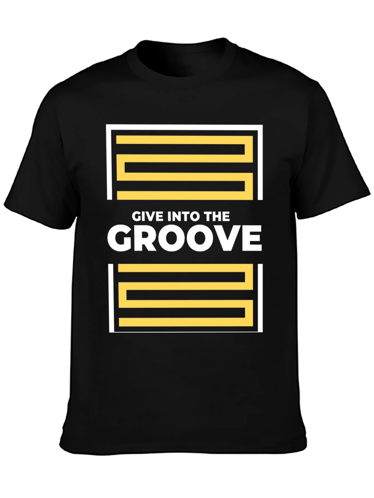 Give Into The Groove Black T-Shirt