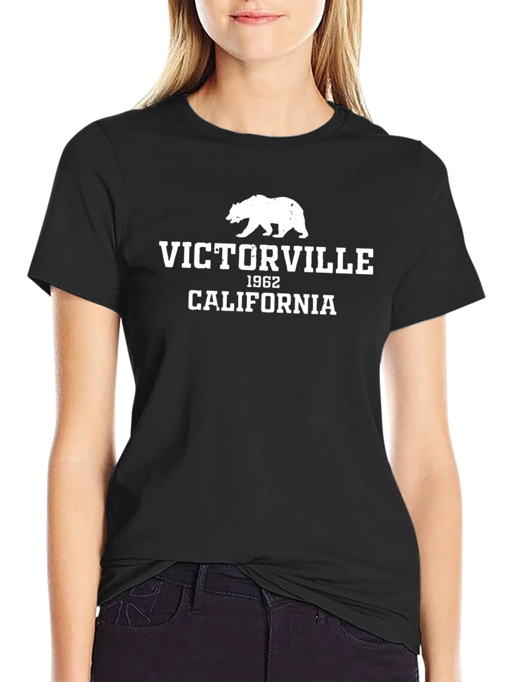 Victorville California Bear Graphic T-Shirt