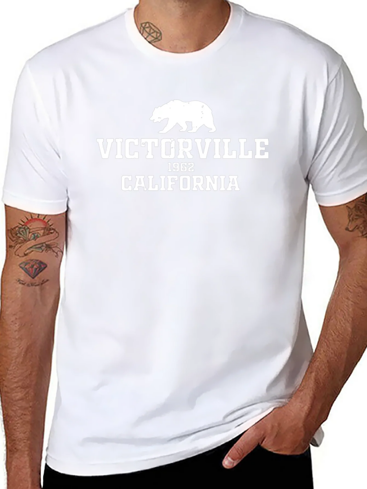 Victorville California Bear Graphic T-Shirt